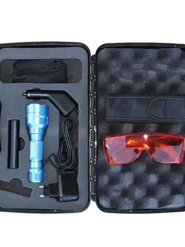 Kit lampe UV pour test avec poudre fluorescente
