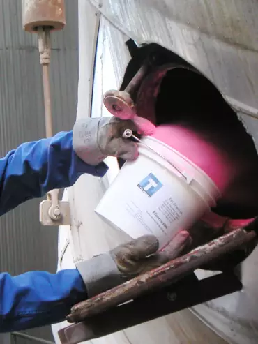 Poudre fluorescente pour test d'étanchéité, pots de 2 kg ou 5 kg