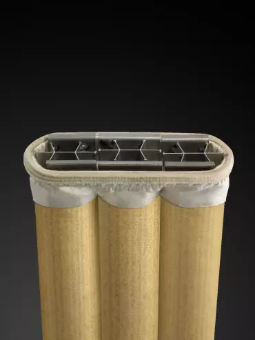 Poche filtrante BETH 3 canaux pour le dépoussiérage industriel